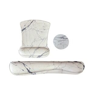 Marble Keyboard Wrist Rest Support Mouse‎ Pad Coaster Ergonomic Memory Foam
